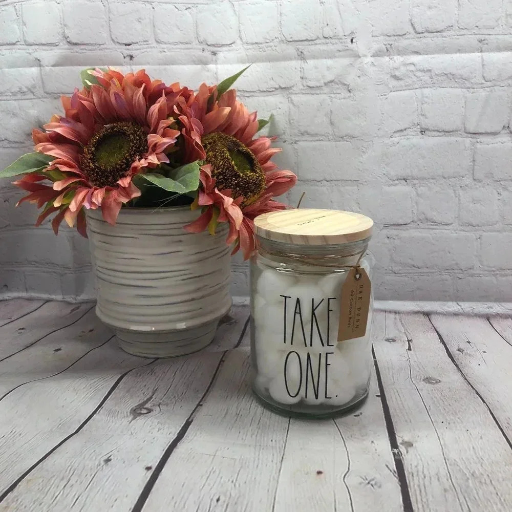 NWT Rae Dunn TAKE ONE Jar farmhouse organization cottage